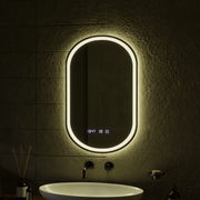 LED Touch Wilhelm Mirror -behatolási rendszer, óra és hőmérséklet 50x80 cm