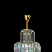 Crystal Chandelier Windsor Altiora, 60 cm átmérőjű, 1800 cm magasság, fényes arany, állítható magasság, elegáns kialakítás