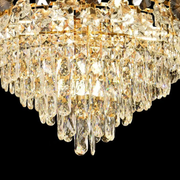 Csillár kristály windsor Eleganza 8x E14, 49 cm átmérőjű, fényes arany, állítható magasság