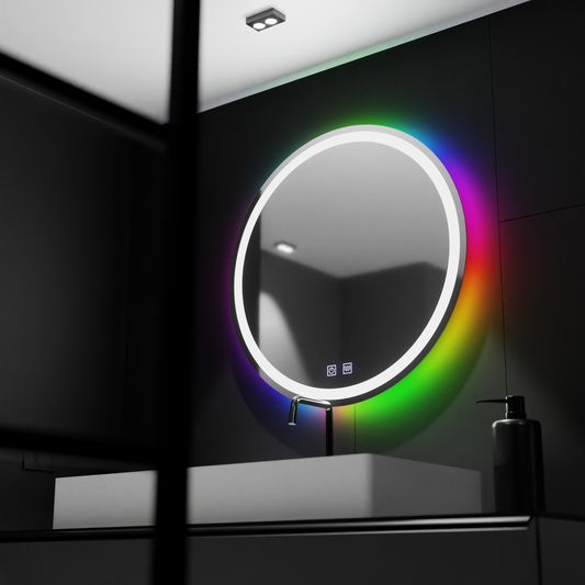 A Mirror LED kerek 60 cm -es spektrum érintő RGB letiltási rendszer