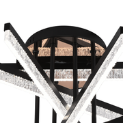 LED csillár távirányítóval LT179/5BK, 67W, 5 elem, hideg/meleg/semleges fény, szabályozható, fekete