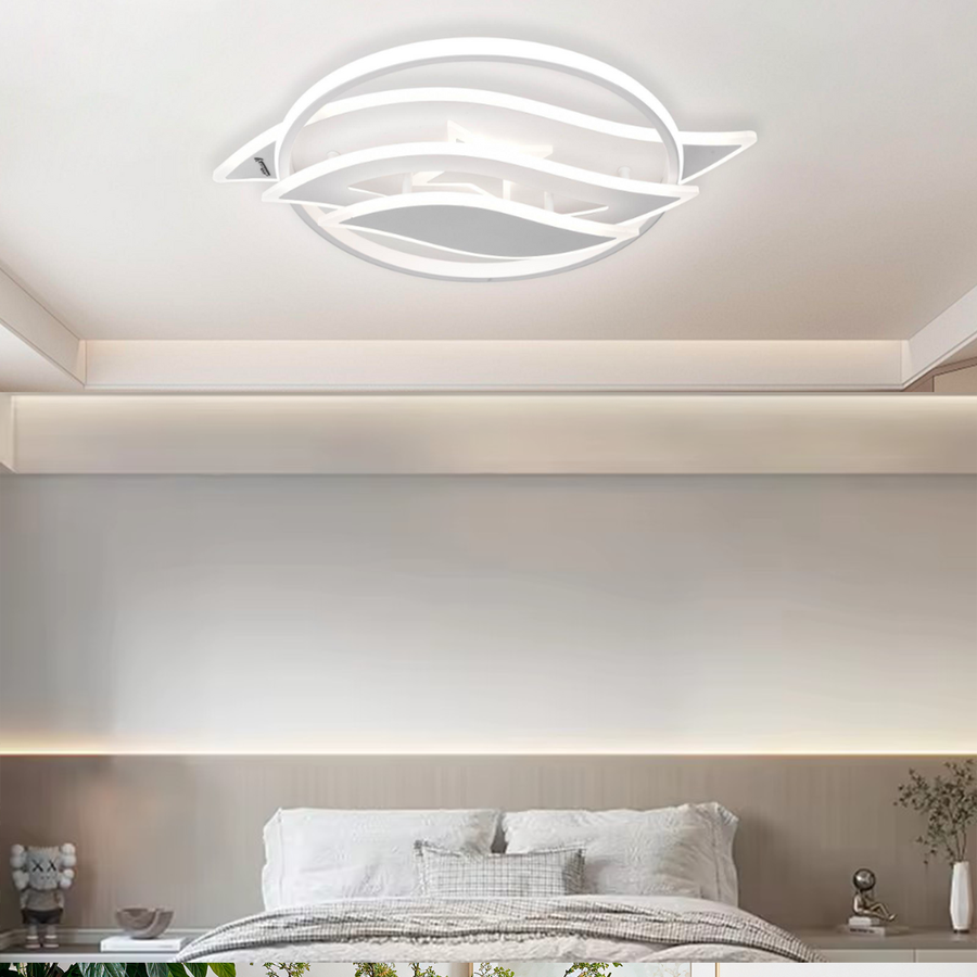 LED -vágy Jarria 52W távvezérléssel, hideg/forró/semleges/RGB fény, fehér, fehér