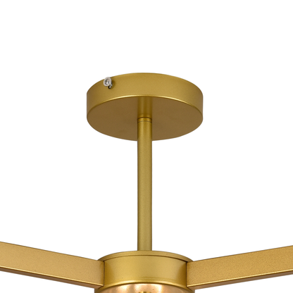 Modern klasszikus csillár LC110/3GD, kristály, 3x E27, arany, fém és kristály