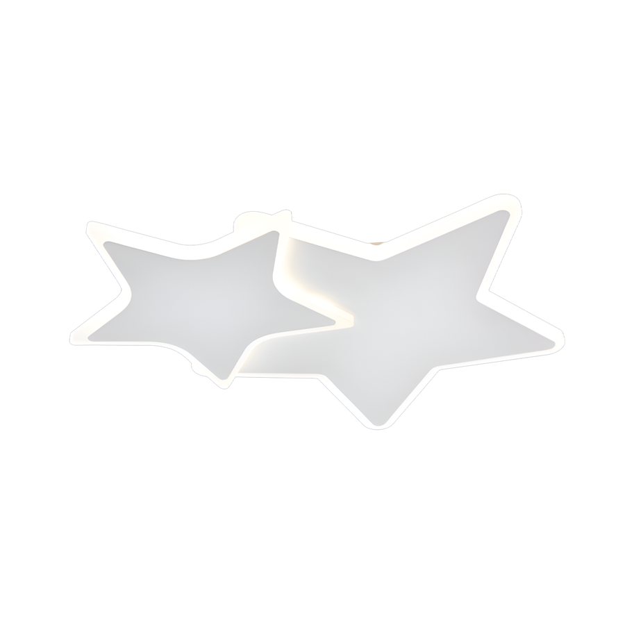 LED -csillár 41W távirányítóval, csillagok, hideg/forró/semleges fény, instabil, fehér