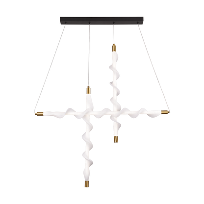 Függesztett akril LED csillár LT761/3GD, fény 3000/4000/6000K, fehér, állítható magasságú