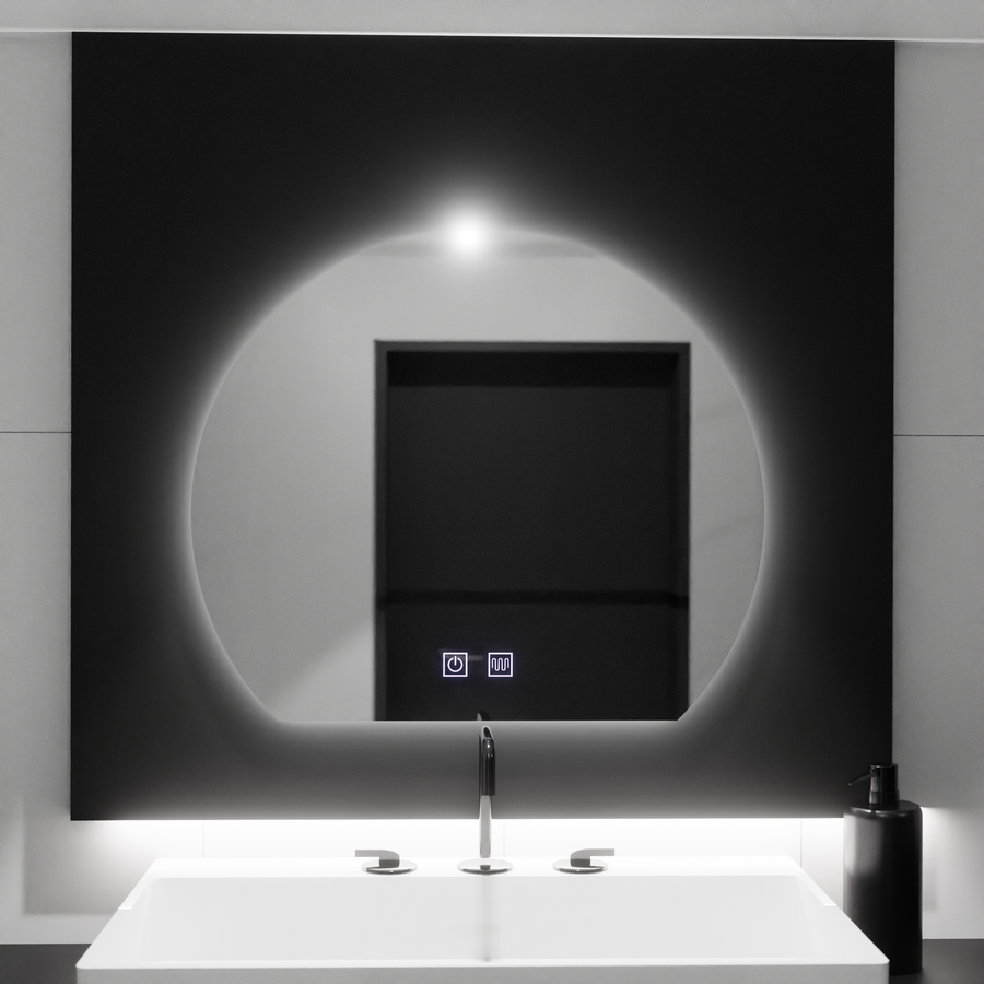 LED Mirror LED, 60x54, Soluna Touch, leolvasztási rendszer, Dimable