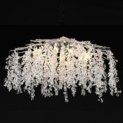 Crystal Chandelier fiamma, 6x E14, 45 cm átmérőjű, arany