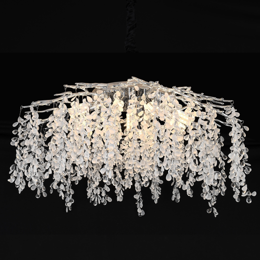 Crystal Chandelier fiamma, 6x E14, 45 cm átmérőjű, arany