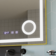 Mirror LED Touch Stefan Dbriction System, Víz és Hőmérséklet 60x80 cm Arany Ramahed Cosmetics Lup