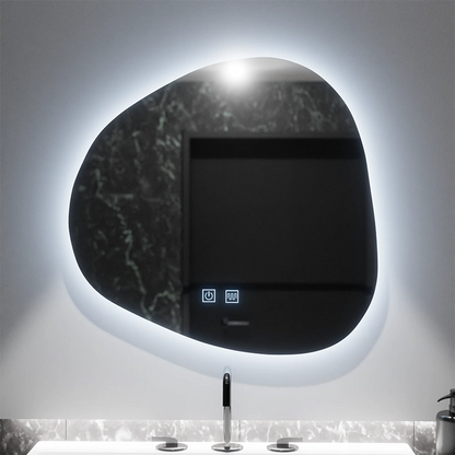 Organic LED tükör 60x60cm, Duna Touch, Páramentesítő rendszer, Dimmelhető