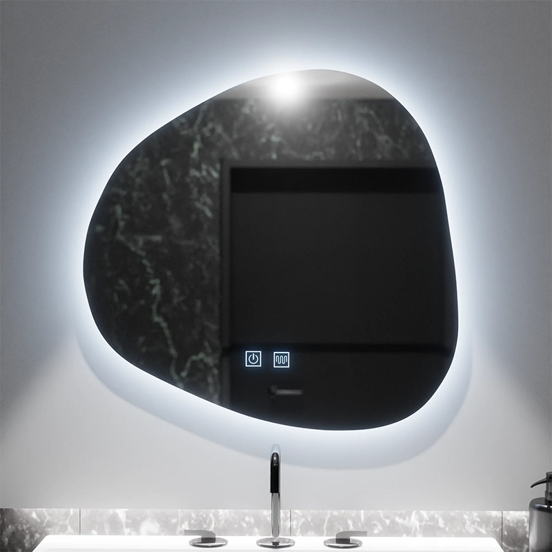 Organic LED tükör 60x60cm, Duna Touch, Páramentesítő rendszer, Dimmelhető