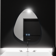 Organic LED tükör 80x60cm, fluido touch, letiltó rendszer, Daisy