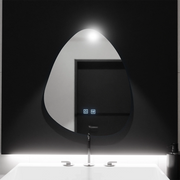 Organic LED tükör 80x60cm, fluido touch, letiltó rendszer, Daisy