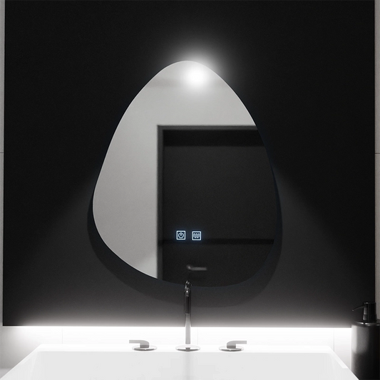 Organic LED tükör 80x60cm, fluido touch, letiltó rendszer, Daisy