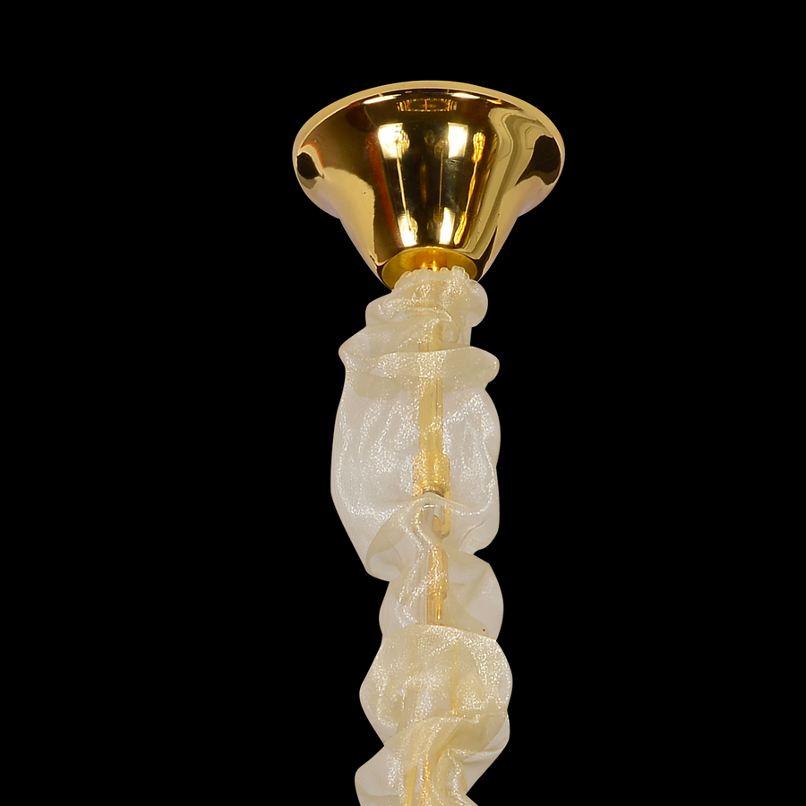 Csillár kristály windsor Eleganza 8x E14, 49 cm átmérőjű, fényes arany, állítható magasság