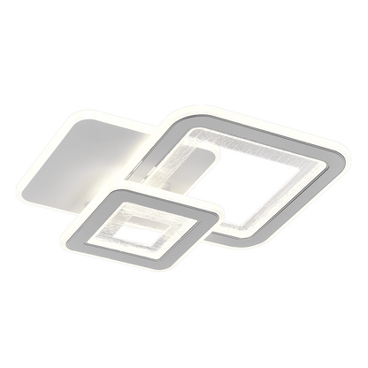 LED LED négyzet 34W, 3 négyzet, hideg/forró/semleges fény, fehér