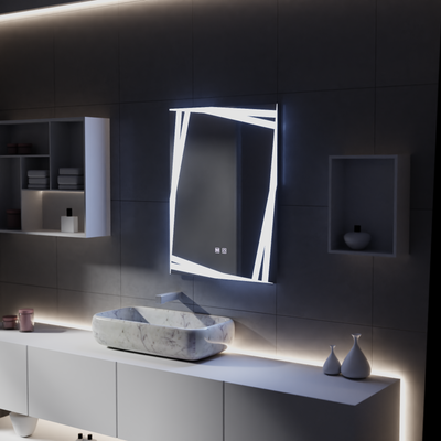Mirror LED Touch Infinitum rendszer 60x80 cm -re leolvasztva