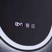 LED Touch Wilhelm Mirror -behatolási rendszer, óra és hőmérséklet 50x80 cm
