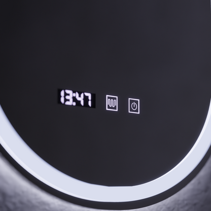 LED Touch Wilhelm Mirror -behatolási rendszer, óra és hőmérséklet 50x80 cm