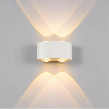 Fantasis külső és belső LED, 4 forrás x 1w, ip65, fém, fehér, 3000 ezer