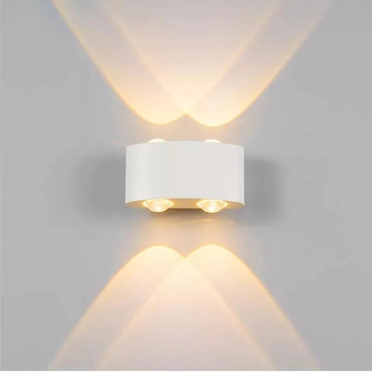 Fantasis külső és belső LED, 4 forrás x 1w, ip65, fém, fehér, 3000 ezer