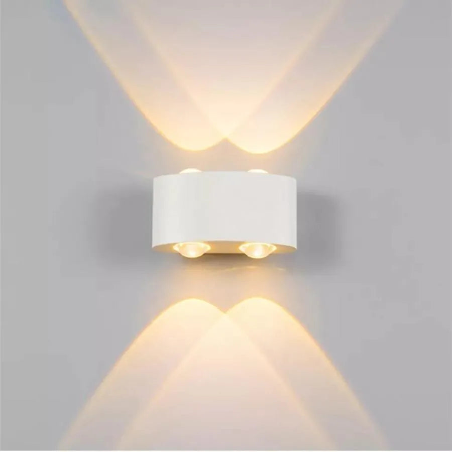 Fantasis külső és belső LED, 4 forrás x 1w, ip65, fém, fehér, 3000 ezer
