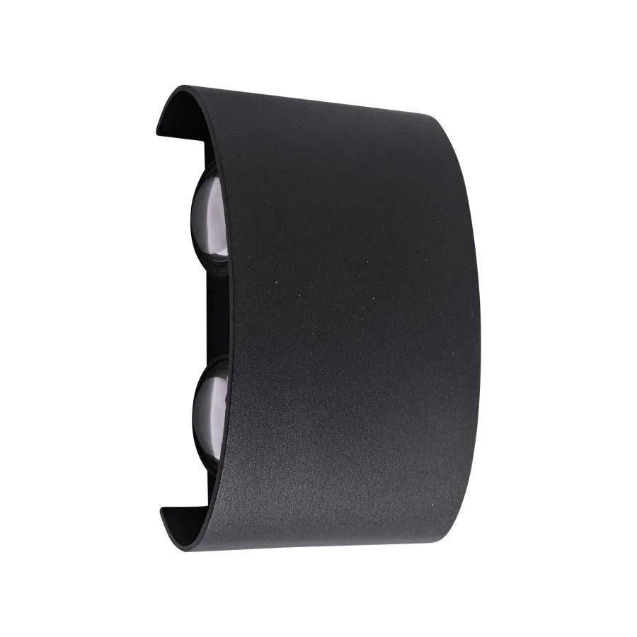 Fantasis A külső és a belső LED, 4 forrás x 1w, ip65, fém, fekete, 3000 ezer