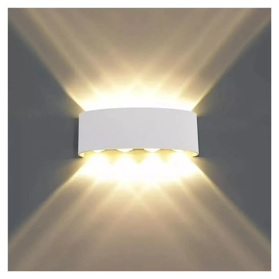 Fantasis alkalmazza a belső/külső LED -t, 8 forrás x 1w, ip65, fehér, 3000k