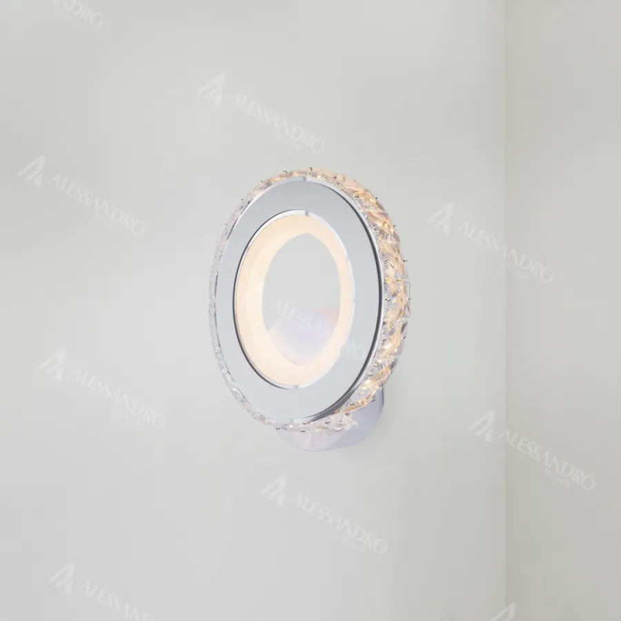 Vigyen fel LED Borandis 20W, fehér, króm, akril és kristály, hideg/forró/semleges fény
