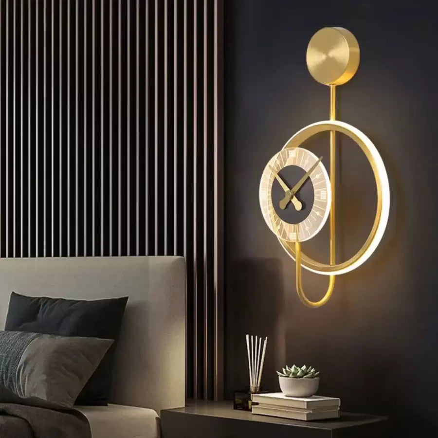 Alkalmazza a LED Bridger 18W integrált fekete arany órát