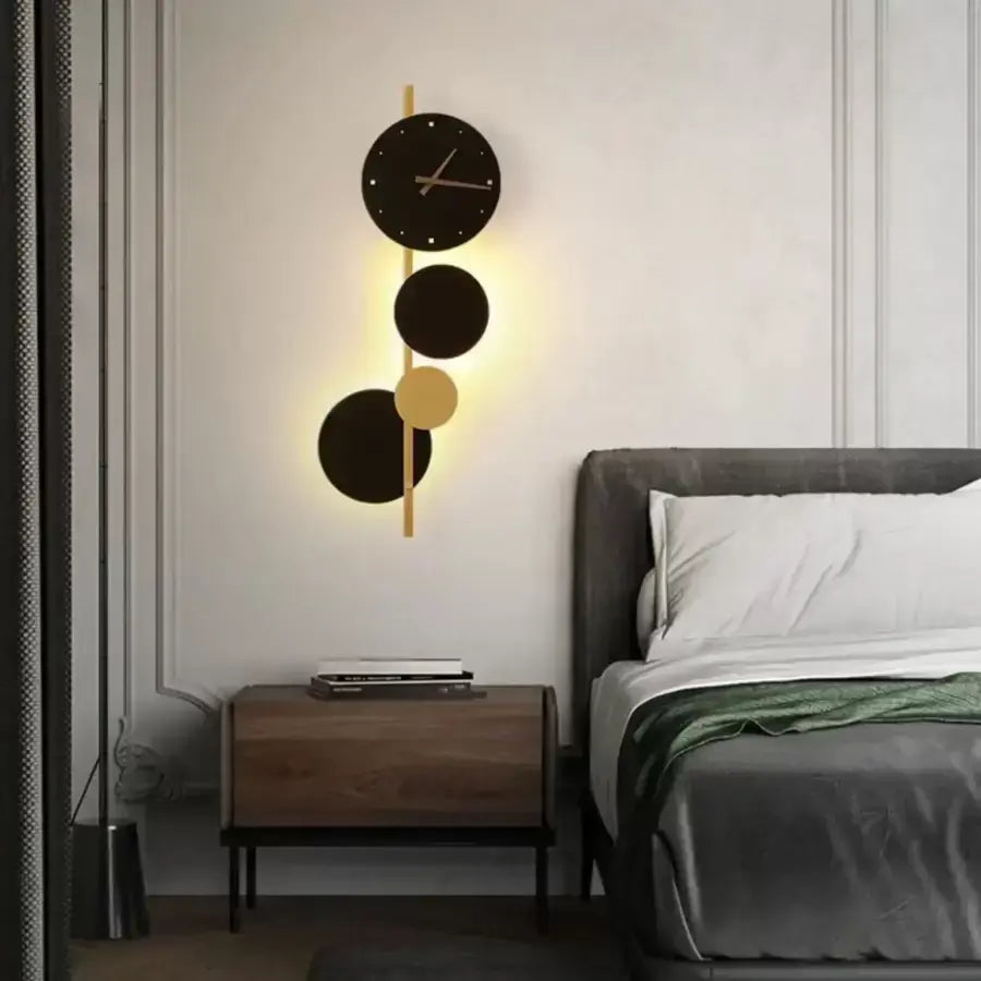Alkalmazza a LED Bryson 18W integrált fekete arany órát