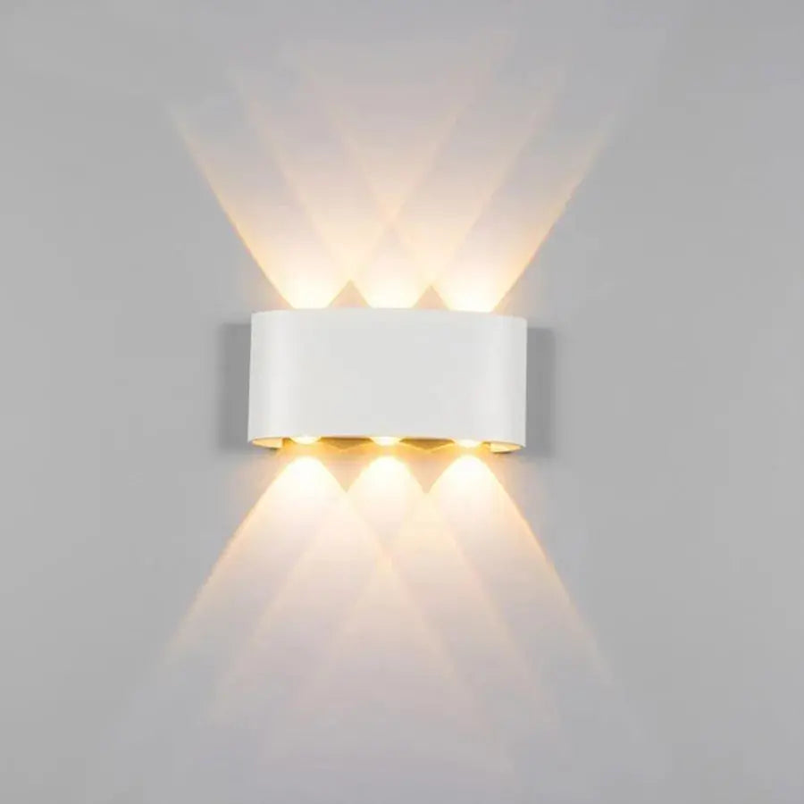 Fantasis külső és belső LED, 6 forrás x 1w, ip65, fém, fehér, 3000 ezer