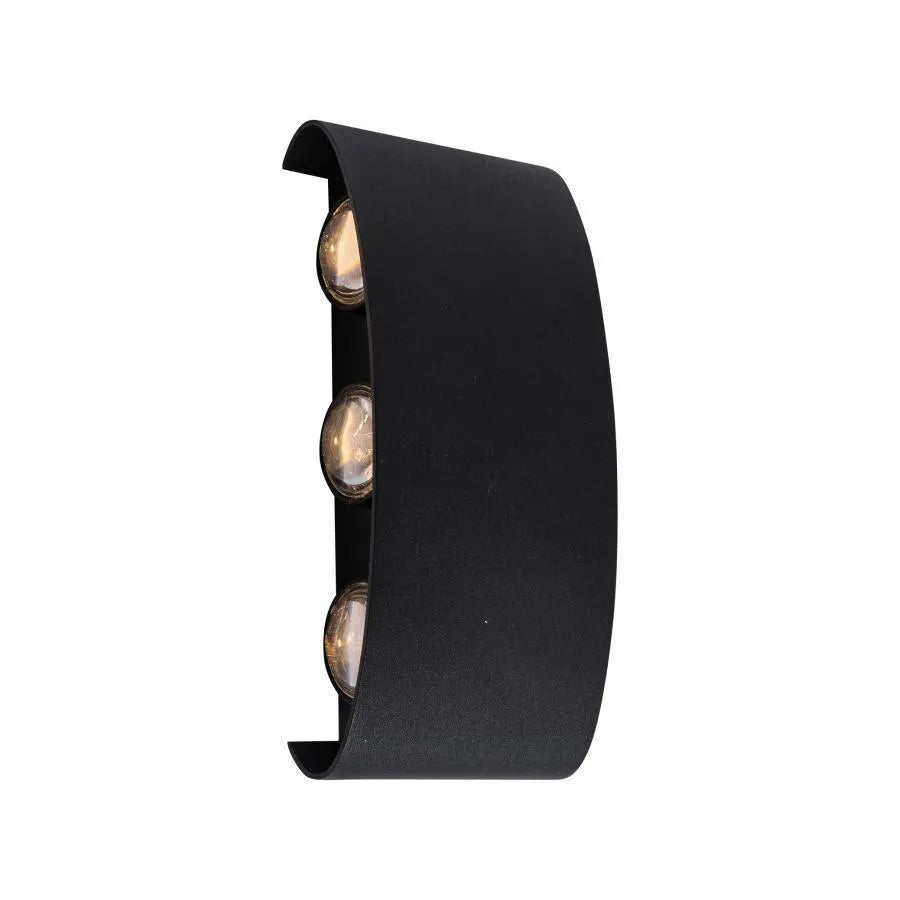 Fantasis külső és belső LED, 6 forrás x 1w, ip65, fém, fekete, 3000 ezer