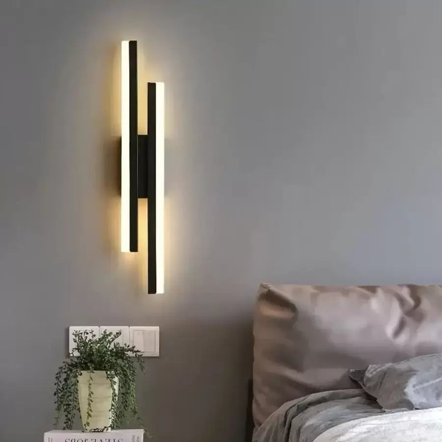 Alkalmazza LED Lyra, 18W, akril, fekete -fehér
