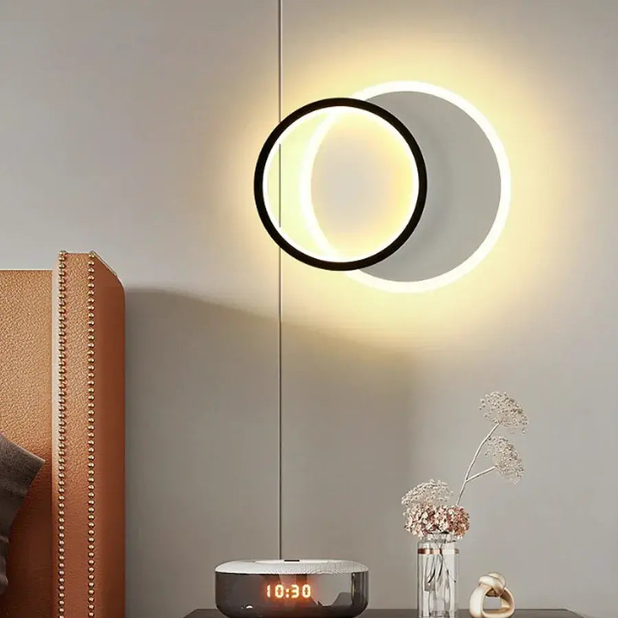 Vigyen fel 27W LED LED, 2 kör, hideg/forró/semleges fény, fekete -fehér