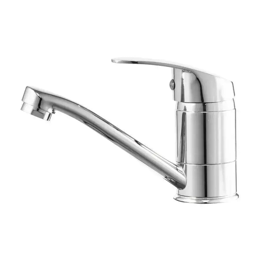 Washbasin akkumulátor, forgócső, 18 cm hosszúság, kerámia patron, króm, a csatlakozás tartalmazza