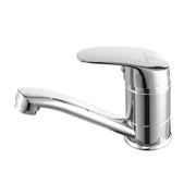 Washbasin akkumulátor, forgócső, 18 cm hosszúság, kerámia patron, króm, a csatlakozás tartalmazza
