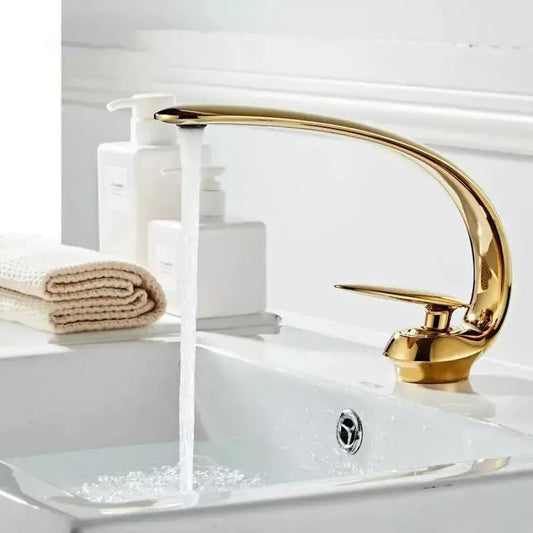 Washbasin akkumulátor, egészségügyi sárgaréz, arany, OD/2054