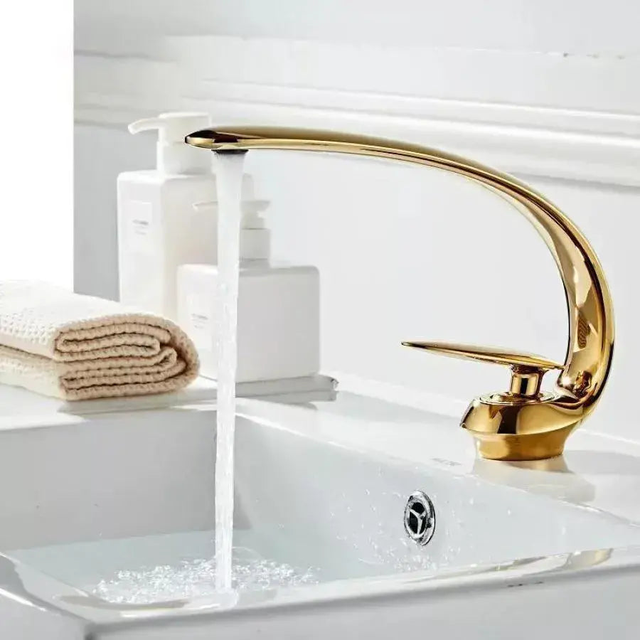 Washbasin akkumulátor, egészségügyi sárgaréz, arany, OD/2054