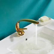 Washbasin akkumulátor, egészségügyi sárgaréz, arany, OD/2054