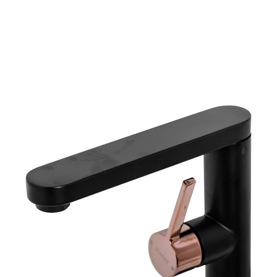 Washbasin akkumulátor, egészségügyi sárgaréz, fekete, 9107h/m