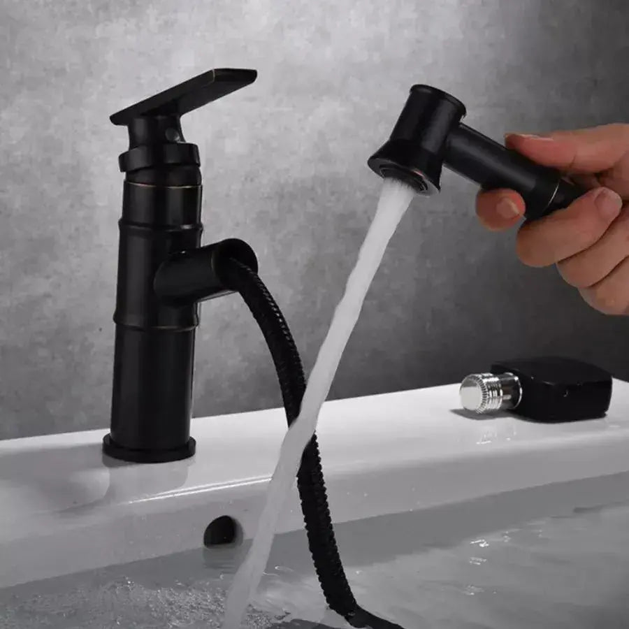 Washbasin akkumulátor, egészségügyi sárgaréz, fekete, od/2042