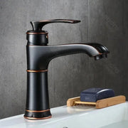 Washbasin akkumulátor, egészségügyi sárgaréz, fekete, od01/b