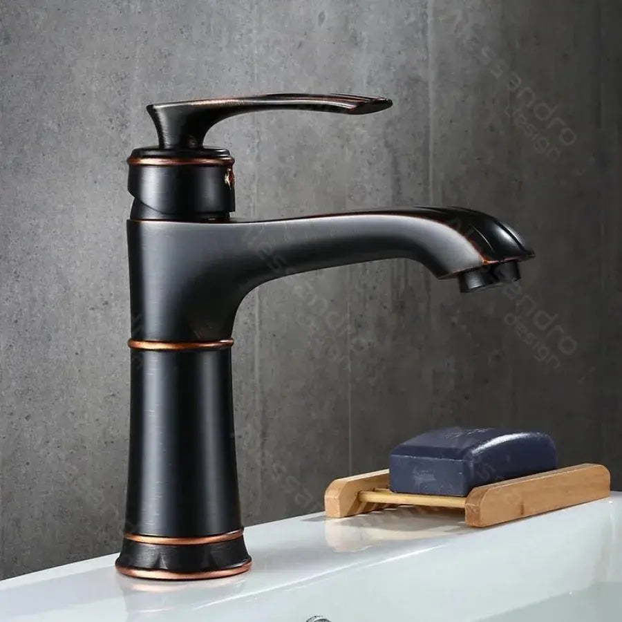 Washbasin akkumulátor, egészségügyi sárgaréz, fekete, od01/b