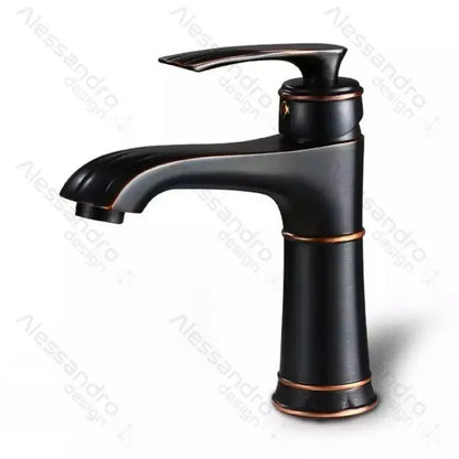 Washbasin akkumulátor, egészségügyi sárgaréz, fekete, od01/b