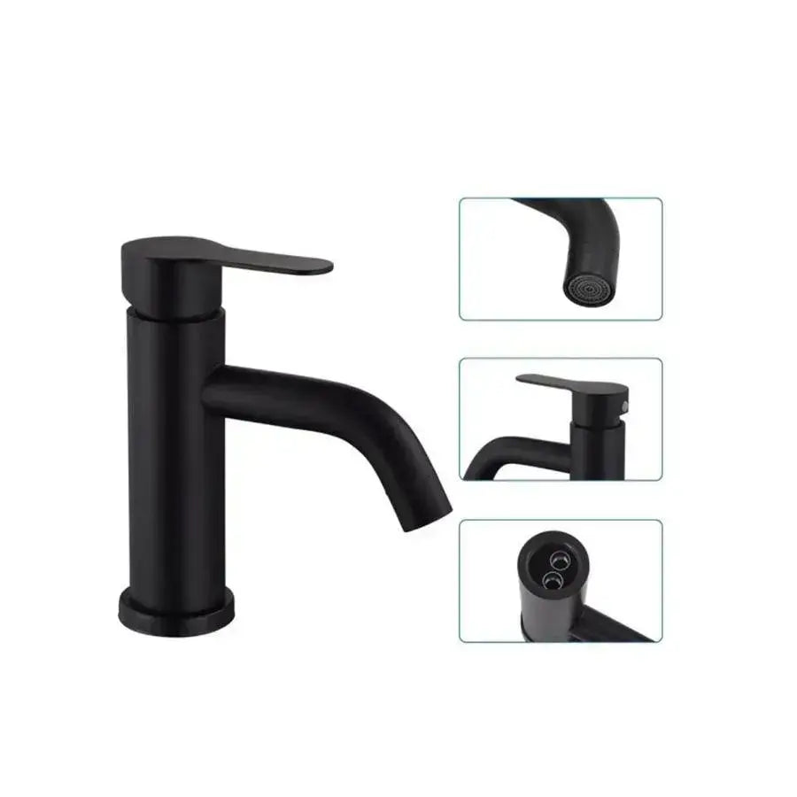 Washbasin akkumulátor, rozsdamentes acél 304, fekete, hs/ly007