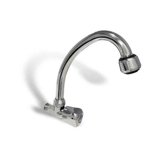 Hidegvizes fali csaptelep forgó kifolyóval ezüstötvözetből készült fürdőszobai csaptelepek alapértelmezett cím Alessandro Design