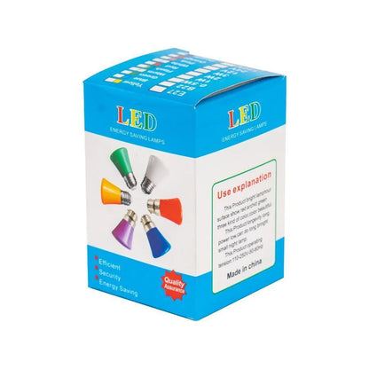 LED izzó, E27, 2W, kék