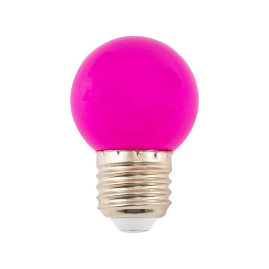 LED izzó, E27, 2W, lila