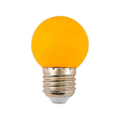 LED izzó, E27, 2W, narancs